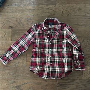 Polo by Ralph Lauren Red and Green Button Down Shirt